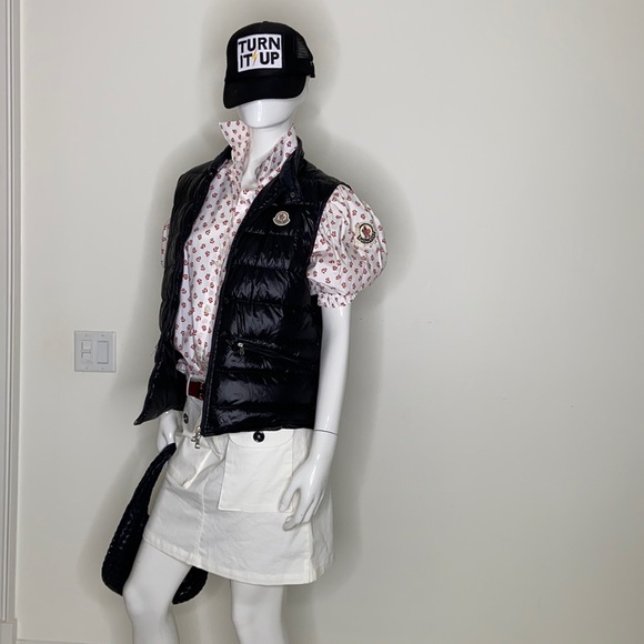 BURBERRY Skirt  8 Cotton Pockets Stripe Offwhite - Picture 2 of 15